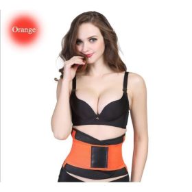 Women's Sports Slimming Plastic Belt (Option: Orange-XXL)