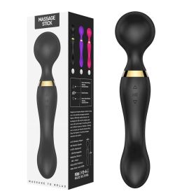 Multispeed Vibrating Rechargeable Massager Wand Personal Full Body Therapy(Must Provide A Hazardous Materials Shipping Label For Self-pickup By U (Color: black)
